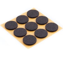 Самоклеящийся фетровый пункт Стройбат fix-o-moll D25 мм коричневый 9 шт 245620