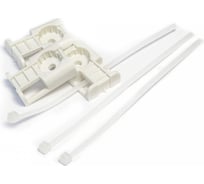 Комплект крепления Промрукав площадка для прямого монтажа белая со стяжкой 2,5x100 мм 100 шт. PR13.02512