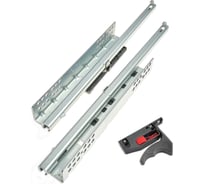 Направляющие скрытого монтажа Mont Blanc Quadro 300мм частичного выдвижения PushToOpen (c PIN) с толкателем упаковка 10шт., арт. 00-00015566