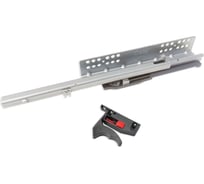 Направляющие скрытого монтажа Mont Blanc Quadro 350мм частичного выдвижения Soft Close (2D клипса) с доводчиком упаковка 10 шт., арт. 00-00015585