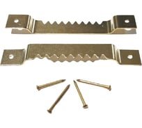 Зубчатый зацеп для рамки ЕВРОПАРТНЕР крепление гвоздями, большой 55мм, латунир.сталь 2 шт. 16 0341 1