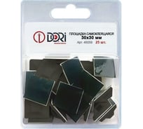 Самоклеящаяся площадка для крепления стяжек DORI 30x30 мм черная упаковка 25 шт 46059