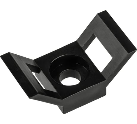 Площадка для стяжки REXANT ПС-2 29x15 мм, черная, упаковка 100 шт. 07-2105