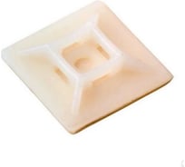 Самоклеящаяся площадка под винт REXANT 28x28 мм, белая, упаковка 100 шт. 07-2228