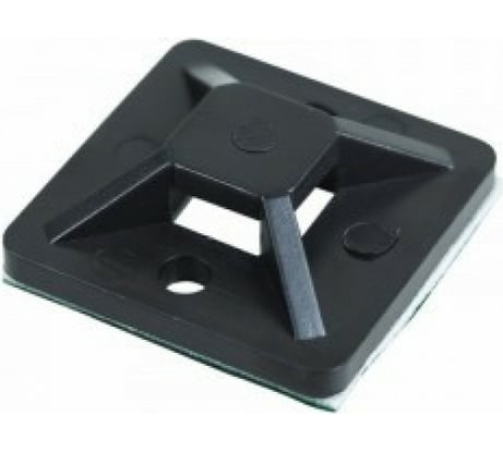 Самоклеящаяся площадка REXANT 25x25 мм, черная, упаковка 10 шт. 07-2026-10