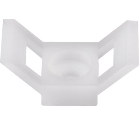 Площадка для крепления стяжки REXANT ПС-2 29x15 мм, белая, упаковка 100 шт. 07-2104