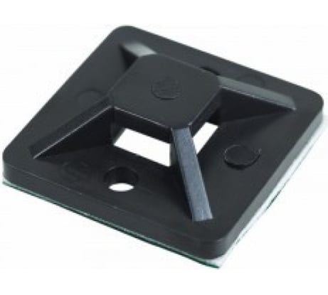 Самоклеящаяся площадка REXANT 30x30 мм, черная, упаковка 10 шт. 07-2031-10