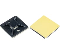 Самоклеящаяся площадка EKF черная 40х40 мм, 100 шт. plc-40x40-b