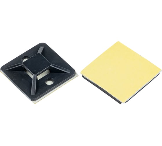 Самоклеящаяся площадка EKF черная 40х40 мм, 100 шт. plc-40x40-b