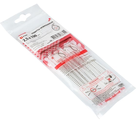 Стандартный хомут EKF FlexLock PROxima P6.6, 2.5x100 100 шт. plc-fl-ctsw-2.5x100