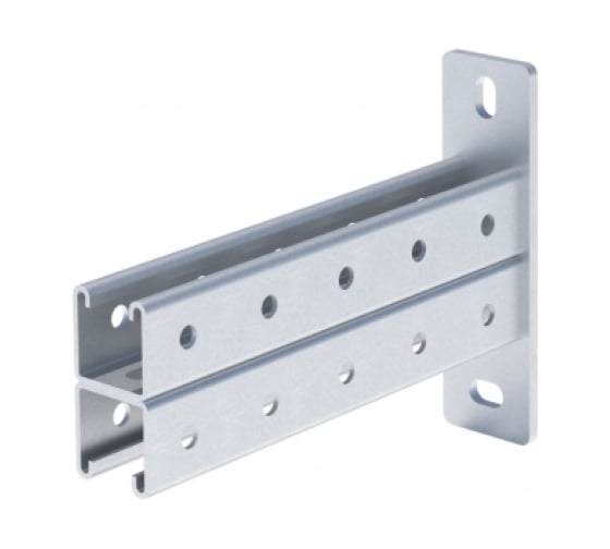 Двойная STRUT-консоль EKF 41х41мм, основание 550мм, HDZ stkd414155-HDZ 1