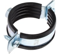 Хомут с винтовым креплением Стройбат 1/2" 20-24 мм белый цинк 50 шт. 551690