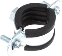 Хомут с винтовым креплением Стройбат 3/4" 25-28 мм белый цинк 6 шт. 308840