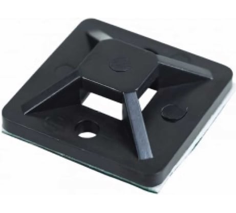 Самоклеящаяся площадка REXANT 20x20 мм, черная, 100 шт. 07-2021