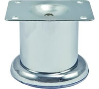 Опора мебельная металлическая AKS TB019 (B140) d50, h40, хром 50072