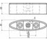 Опора мебельная пластиковая AKS В-15 h22, металлик 89842 2