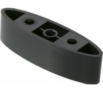 Опора мебельная пластиковая AKS В-15 h22, черный 91317