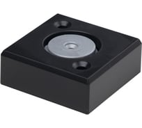 Опора мебельная пластиковая AKS В-06 h20, регулируемая, черный матовый 87693