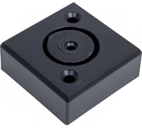 Опора мебельная пластиковая AKS В-06 h20, регулируемая, черный матовый 87693