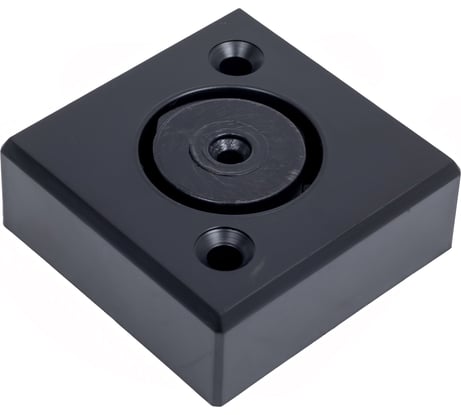 Опора мебельная пластиковая AKS В-06 h20, регулируемая, черный матовый 87693