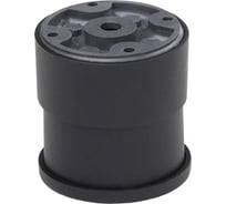 Опора мебельная пластиковая AKS В-04 h60, регулируемая, черный 88153