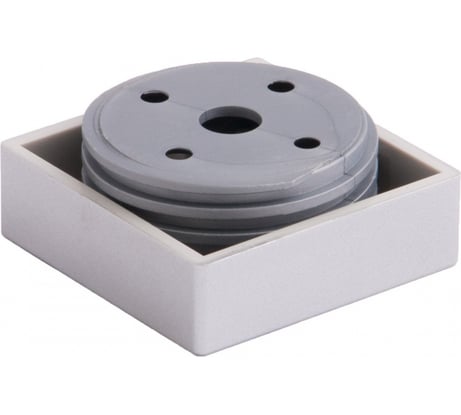 Опора мебельная пластиковая AKS B-06 h18, регулируемая, металлик 76880