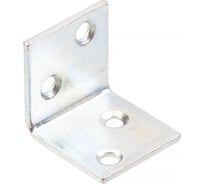 Уголки мебельные Element 25x25x25x2 с шур. белый цинк 151090