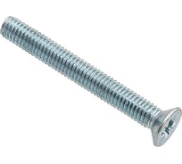 Мебельный винт с потайной головкой Element М6x50мм белый цинк 30 шт 102690