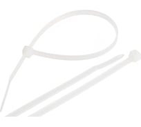 Стяжка нейлоновая неоткрывающаяся NIKOMAX 400x4,6 мм, белая, 100 шт. NMC-CTN400-46-SL-WT-100-K