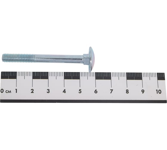 Болт мебельный МЕТАЛЛСЕРВИС M6x55 DIN 603 оцинкованный, 20 шт. МС 1276735