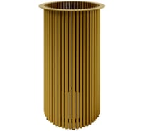 Подстолье металлическое круглое GENGLASS золотое TRUBIS L GGTP-09-1-L