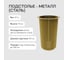 Подстолье металлическое круглое GENGLASS золотое TRUBIS L GGTP-09-1-L 11