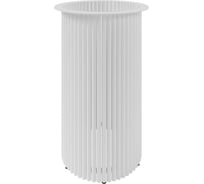 Подстолье металлическое круглое GENGLASS белое TRUBIS L GGTP-09-3-L