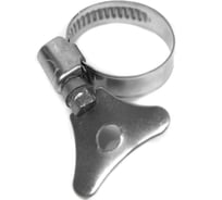 Хомуты червячные Политех накатные с металлическим ключом, нержавеющая сталь, 10 шт. в упаковке, 12-22 мм 3205122