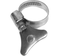 Хомуты червячные Политех накатные с металлическим ключом, нержавеющая сталь, 10 шт. в упаковке, 16-27 мм 3205127