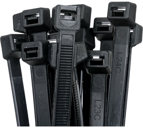 Стандартный хомут EKF FlexLock PROxima P6.6, ч, 7.6x300 100 шт. plc-fl-ctsb-7.6x300