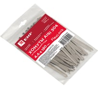 Хомут EKF AISI 304 из нержавеющей стали, 4.6x150 100 шт., FlexLock plc-fl-tss-304-4.6x150