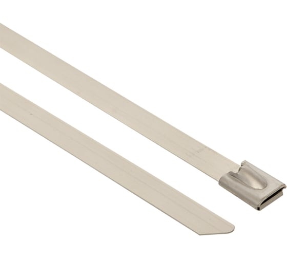 Хомут EKF AISI 304 из нержавеющей стали, 4.6x150 100 шт., FlexLock plc-fl-tss-304-4.6x150