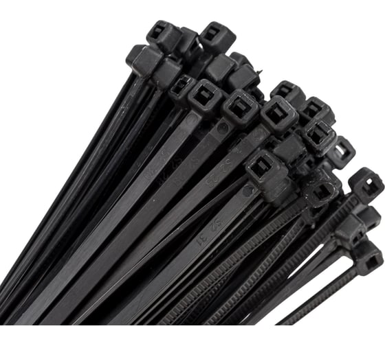 Хомут EKF 3,6х250 черный, нейлон 100 шт. plc-cb-3,6x250