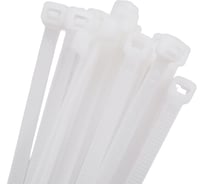 Нейлоновые хомуты Ultima 4.8х250 мм, белые, 100 шт, пакет 152007