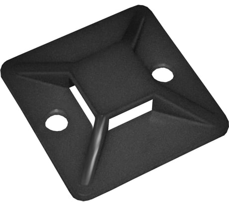 Самоклеящаяся площадка под хомуты IEK 20x20 черная 20 шт. ИЭК UHP31-20-020