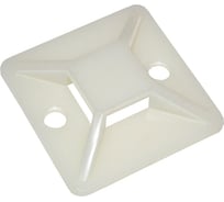 Самоклеящаяся площадка под хомуты IEK 40x40 белая 20 шт. ИЭК UHP30-40-020