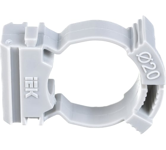 Хомутный держатель IEK серый CFC20 CTA10MP-CFC20-K41-100