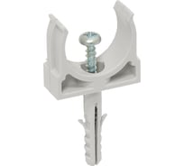 Крепеж для трубы с дюбелем IEK 16мм CT ИЭК CTA10D-CT16-K41-100