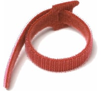 Хомут-липучка LANMASTER 180 мм, 20 шт., красный LAN-VCM180-RD