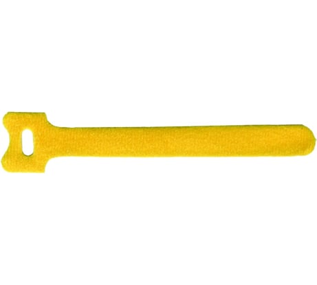 Хомут-липучка LANMASTER 210 мм, 20 шт., желтый LAN-VCM210-YL