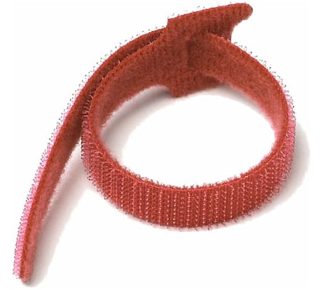 Хомут-липучка LANMASTER 210 мм, 20 шт., красный LAN-VCM210-RD