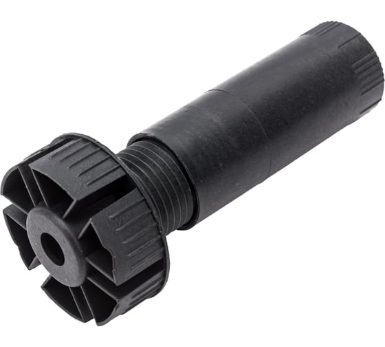 Цокольная ножка Tech-Krep/Zitar Н120 115-135 мм, черная, комплект 2 штуки, с 1 клипсой 129971