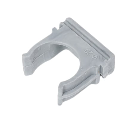 Крепеж - клипса для труб MasterProf диам. 20 мм, серая, 50 шт. ЭТ.120519