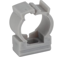 Крепеж-клипса с фиксатором ЭРА серый, для трубы d20 мм Б0047269